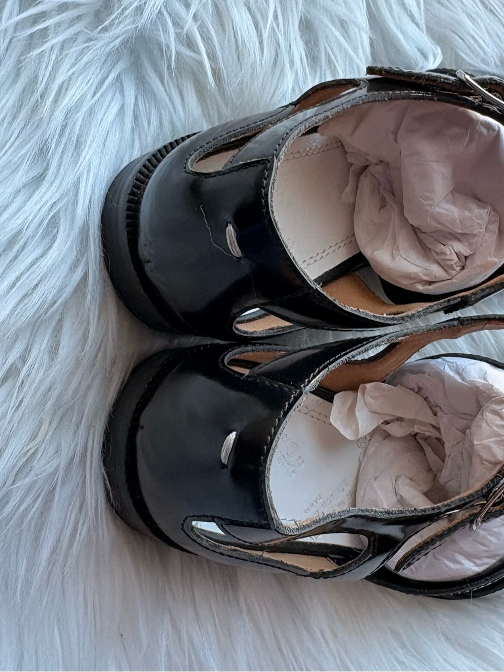 Maison Margiela Tabi leather sandals - Picture 3 of 6